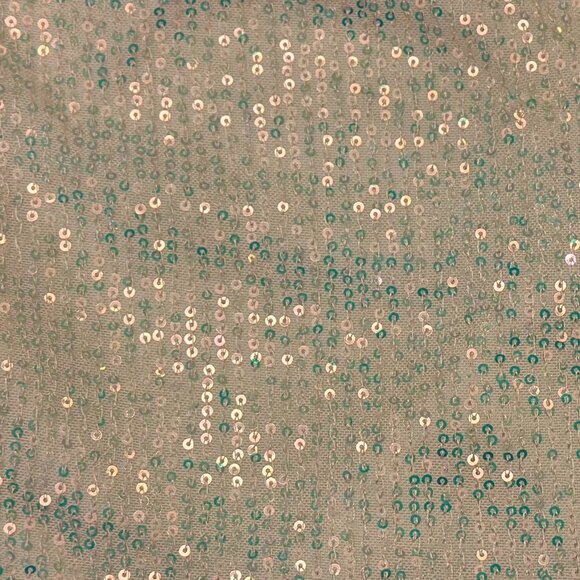 Lucy In The Sky Sequin Strapless Back Bow Maxi Formal Dress (Champagne) - Picture 13 of 16